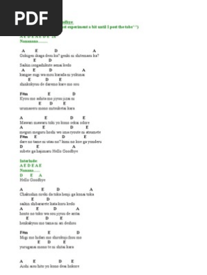Hello Goodbye Chords Pdf