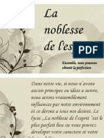 La Noblesse de l`Esprit