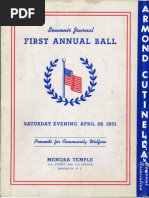 1951 Armond Cutinella Memorial Ball Journal