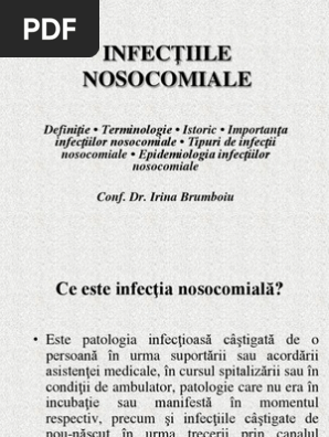 Curs 1 Infectiile Nosocomiale