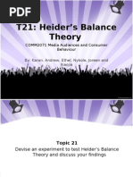 T21 - Heiders Balance Theory