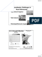 Groundwater Challenges in Rural Minnesota: - Agricultural Irrigation