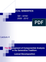 Lexical Semantics 4
