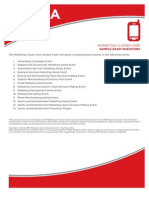 DECA Marketing Cluster Sample Exam PDF