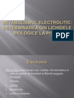 Metabolismul electrolitic