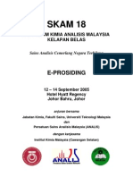 Lisan - Prosiding Simposium Kimia Analisis Malaysia Ke-18, 2005