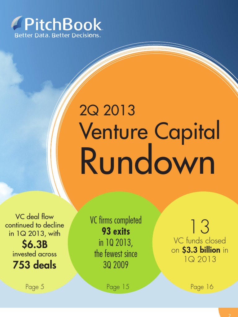 PitchBook 2Q2013 VC Rundown Report | PDF | Venture Capital | Corporate ...