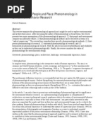 Download A Way of Seeing People and Place Phenomenology in Environment-Behavior Research by Matt Tenney SN136552623 doc pdf