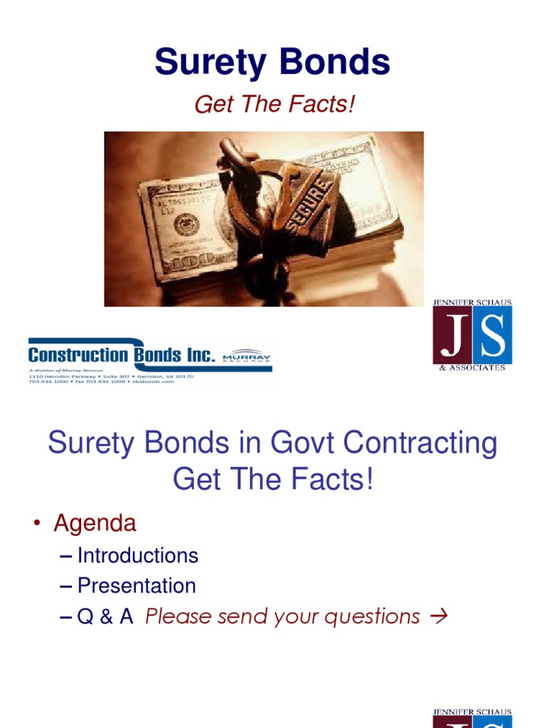 Government Contracting Surety Bonds PDF Surety Bond Government