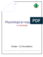 Physiological Regulation in Mammals G12