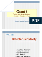 Geant4 Sensitivity Field