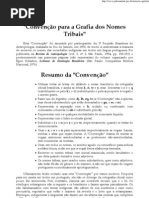 Convenção para a Grafia dos Nomes Tribais