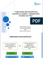 Habilidades metalingüísticas, desarrollo normal y presentación