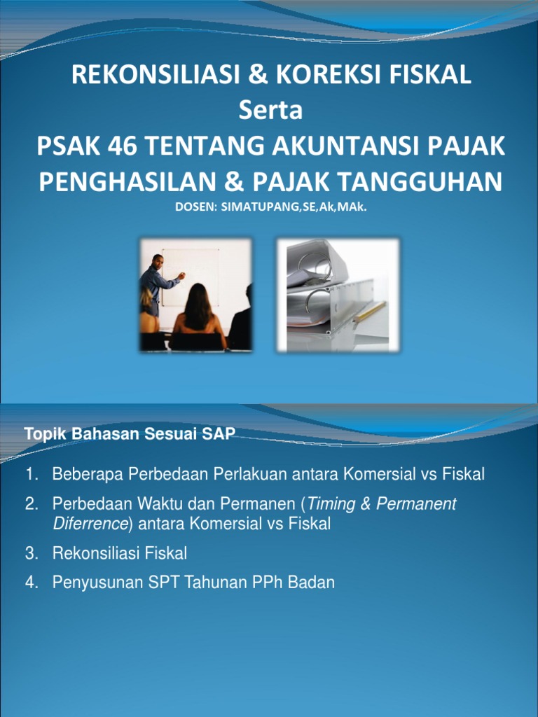 Materi Rekonsiliasi Fiskal Pajak Tangguhan Psak 46 Final 2012 Rev1
