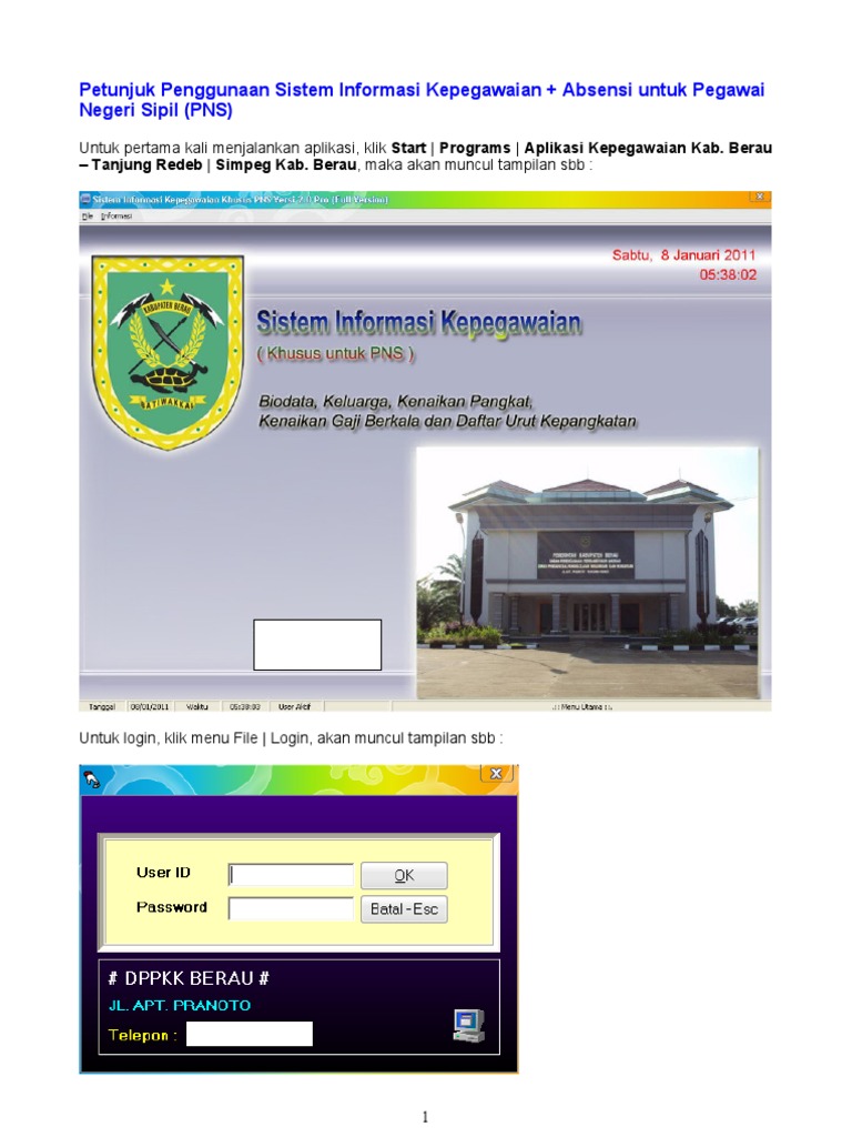 Aplikasi sistem informasi kepegawaian full lagu