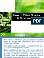 How To Value Shares & Business ?