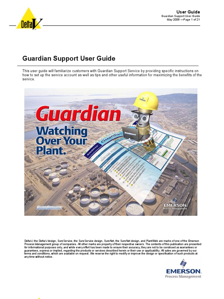 Guardian Support User Guide Technical Support Email
