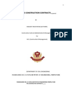 Costruction Contracts in General by MALKEET SINGH REYAD From PADMASHREE Dr. D.Y.patiL Institute of Engineering & Technology