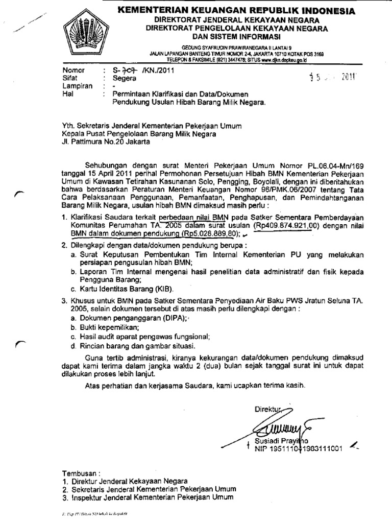 Contoh Surat Hibah Gedung - SuratMenyurat.net