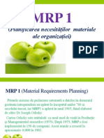 MRP 1 Planificarea Necesităților Materiale Ale Organizației