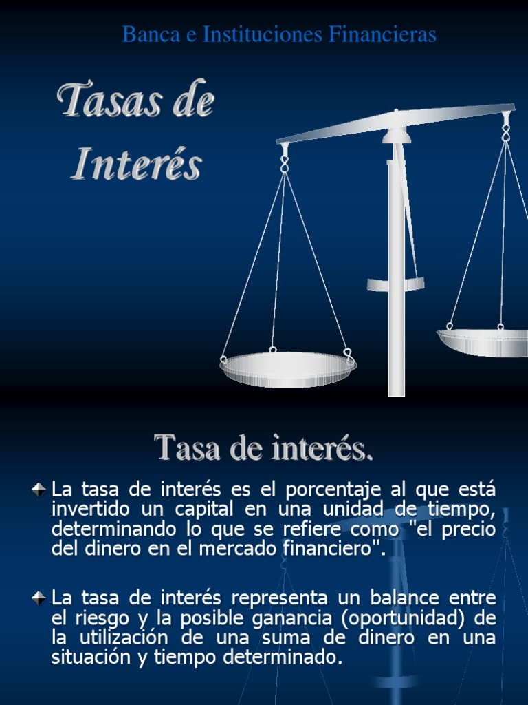 Tipos y Conceptos de Tasas de Interés | PDF | Tasas de interés | Interés