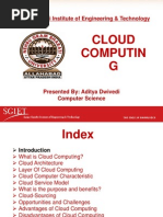 Cloud Computin G: Sanjay Gandhi Institute of Engineering & Technology