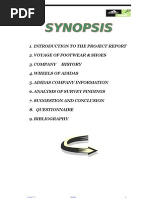 project report on footwear company pdf