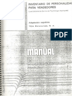 Manual IPV Inventario de Personalidad para Vendedores