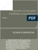 Prezentare La Disciplina Fiabilitate si terotehnica