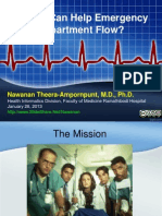 How IT Can Help Emergency Department Flow?: Nawanan Theera-Ampornpunt, M.D., PH.D