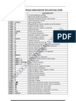 Controles Abreviados de Teclado para Word