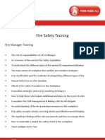 Fire Risk Training School - Fire Manager Training PDF