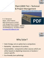 Solar Power Plant (GRID Tie) - Technical Aspects & Project Management