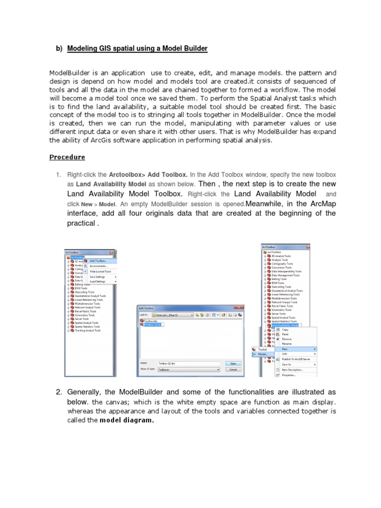 GIS Spatial Modeling with ModelBuilder | PDF | Geographic Information ...