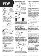 Physics Summary Sheets