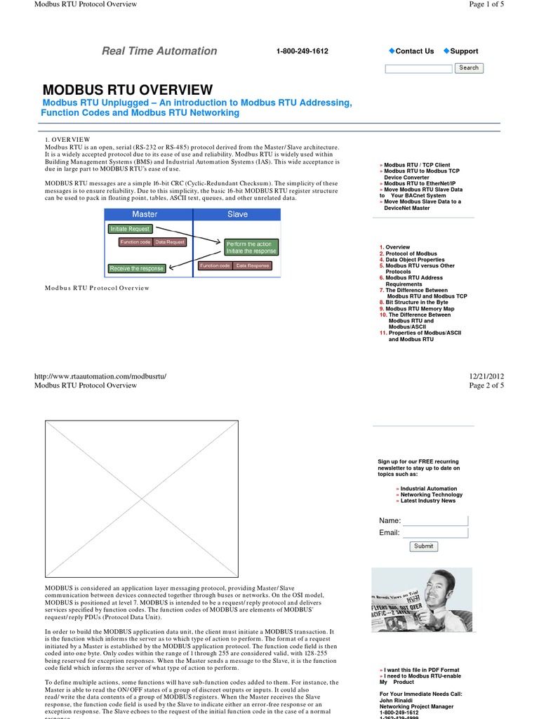 Modbus ASCII & RS485 PDF, PDF