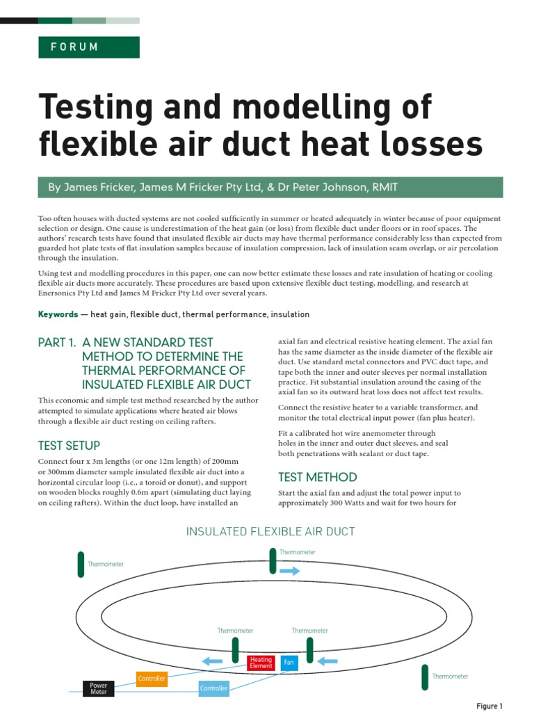 Duct Heat Loss PDF Thermal Insulation Heat Transfer