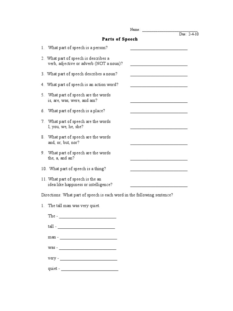 Speak is which part of speech image