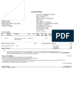 Tax Invoice for Vehicle Repair