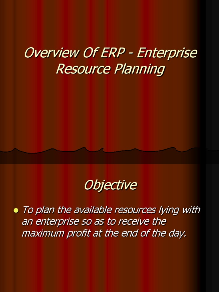 ERP Overview: Benefits and SAP Insights | PDF | Enterprise Resource ...