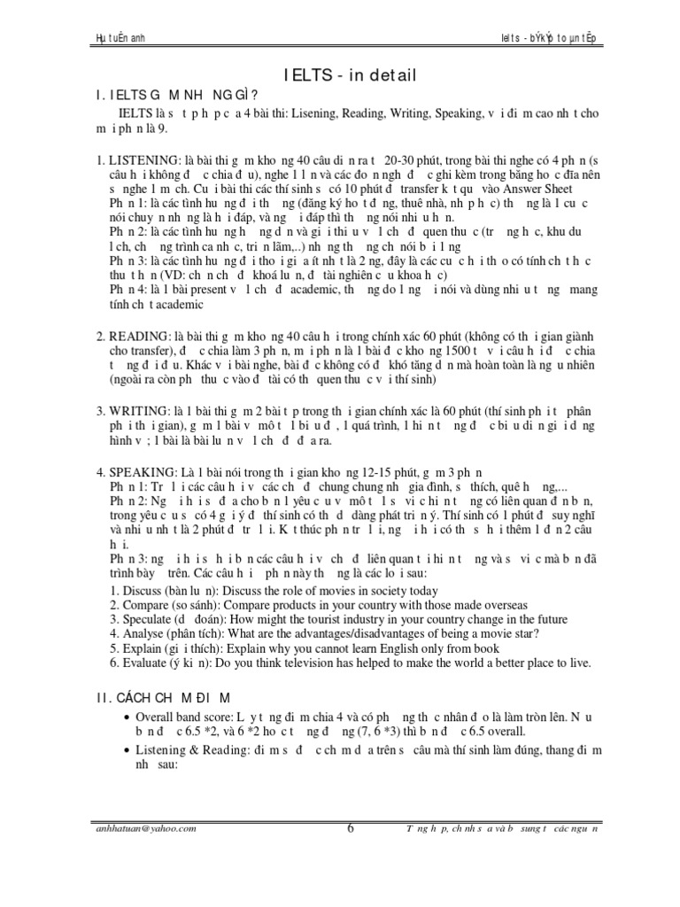 Ielts Full Advices In Detail
