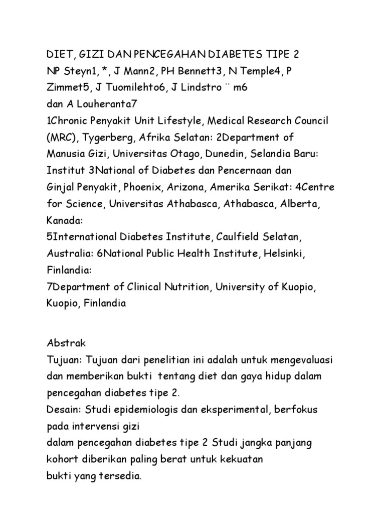Diabetes Mellitus Jurnal