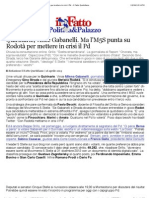 A Quirinarie, Vince Gabanelli. Ma l'M5S Punta Su Rodotà Per Mettere in Crisi Il PD - Il Fatto Quotidiano