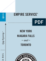 Empire Service: New York Niagara Falls - and - Toronto