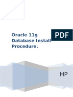 Oracle 11g Database Install Procedure