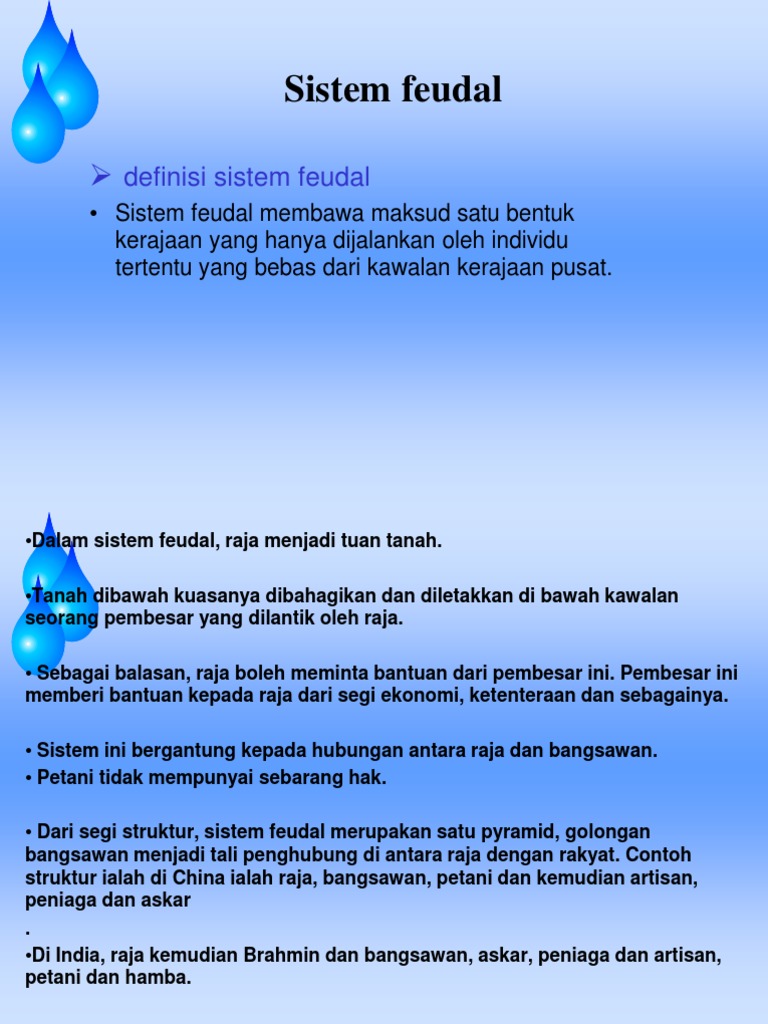 Maksud Sistem Feudal Jonathonctz