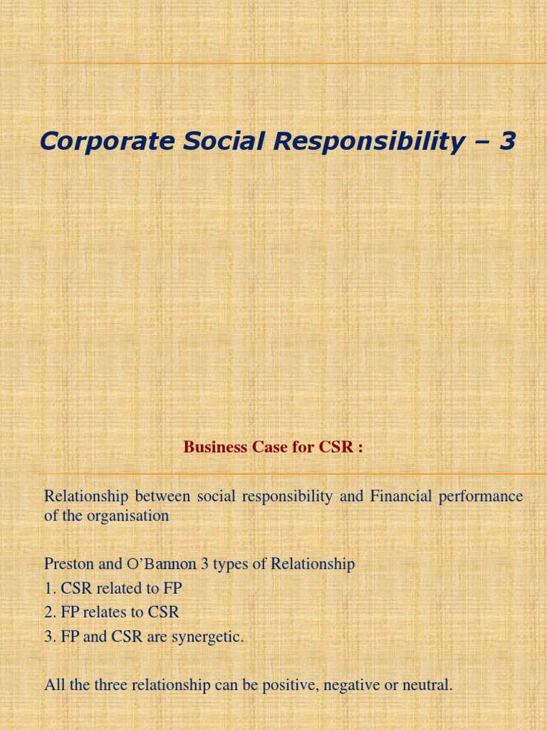 Corporate Social Responsibility - 3 | PDF