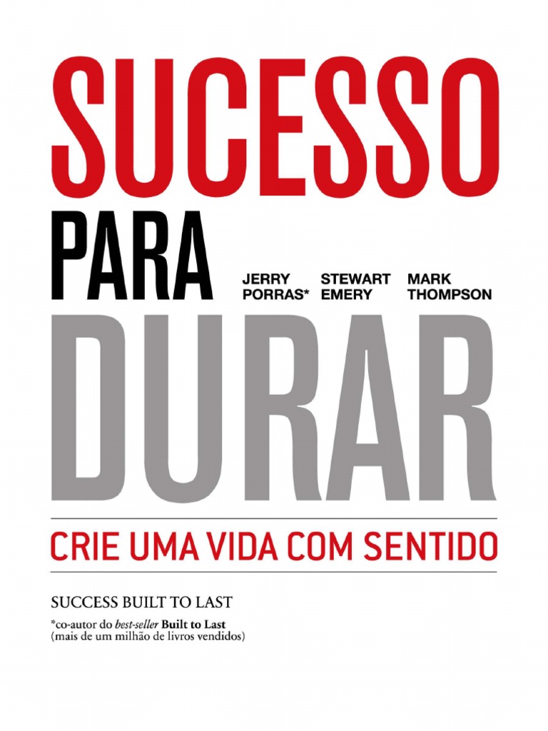 Excerto Livro Ca Sucesso para Durar PDF | PDF | Autoajuda