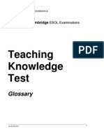 Glossary Cambridge Course Grammar Awareness