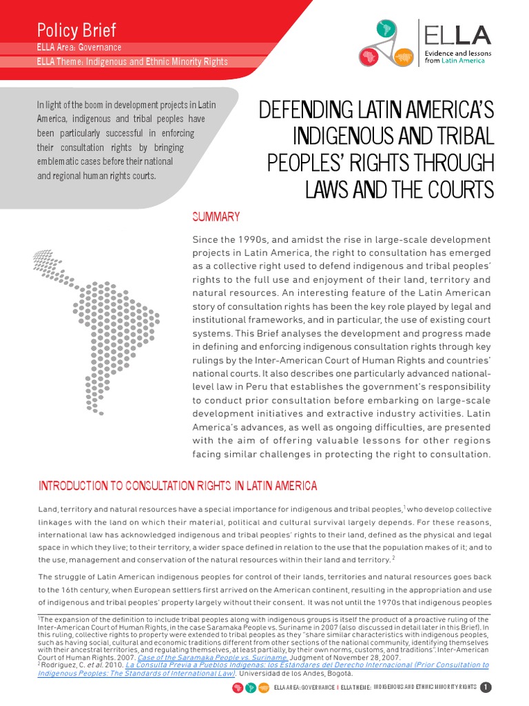 BRIEF: Defending Latin America's Indigenous and Tribal Peoples' Rights ...
